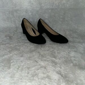 Ara Black Heels with Textured Finish